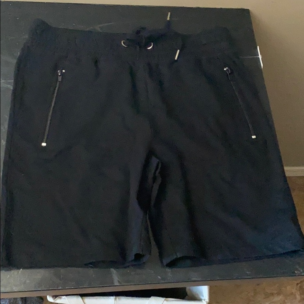 Black Sweatpants Shorts